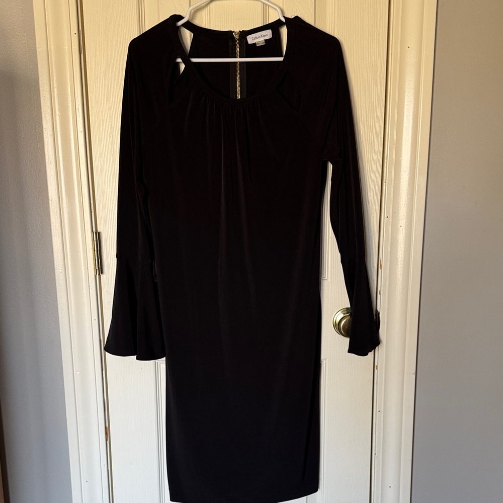 Calvin Klein Black Long Sleeve Dress